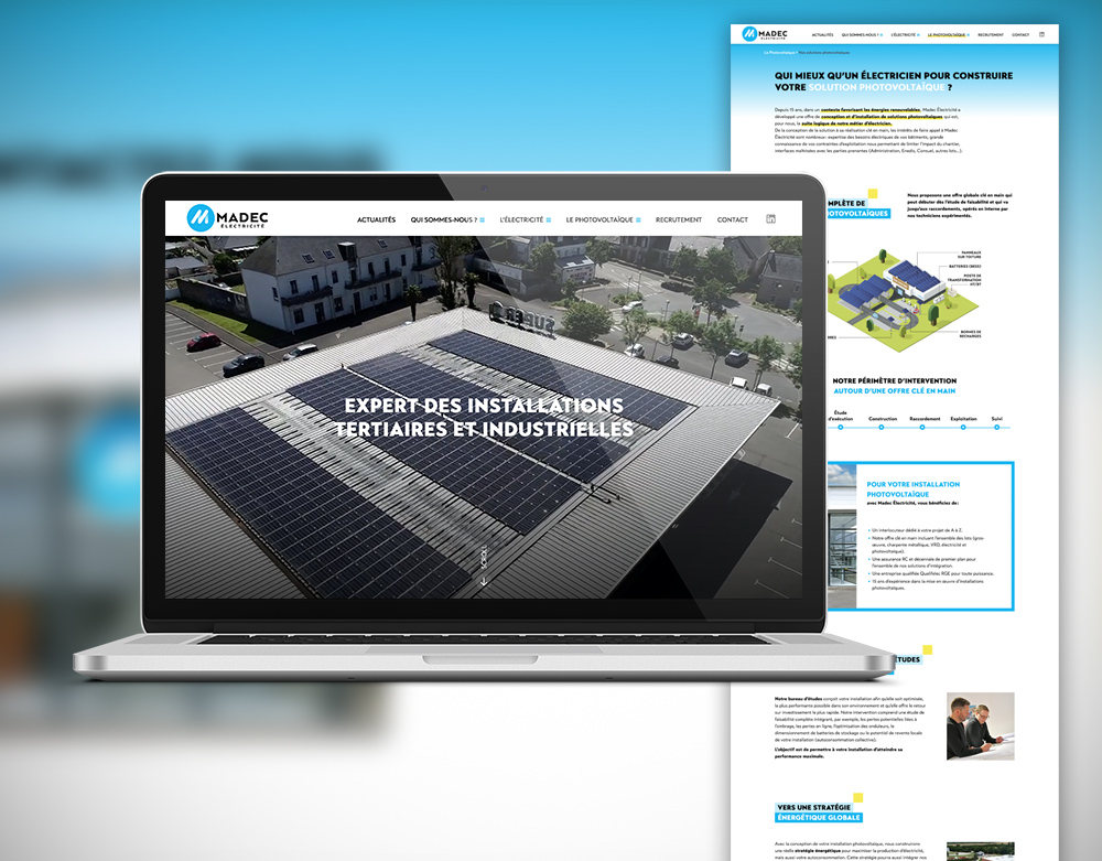 Maquette web Madec Electricite