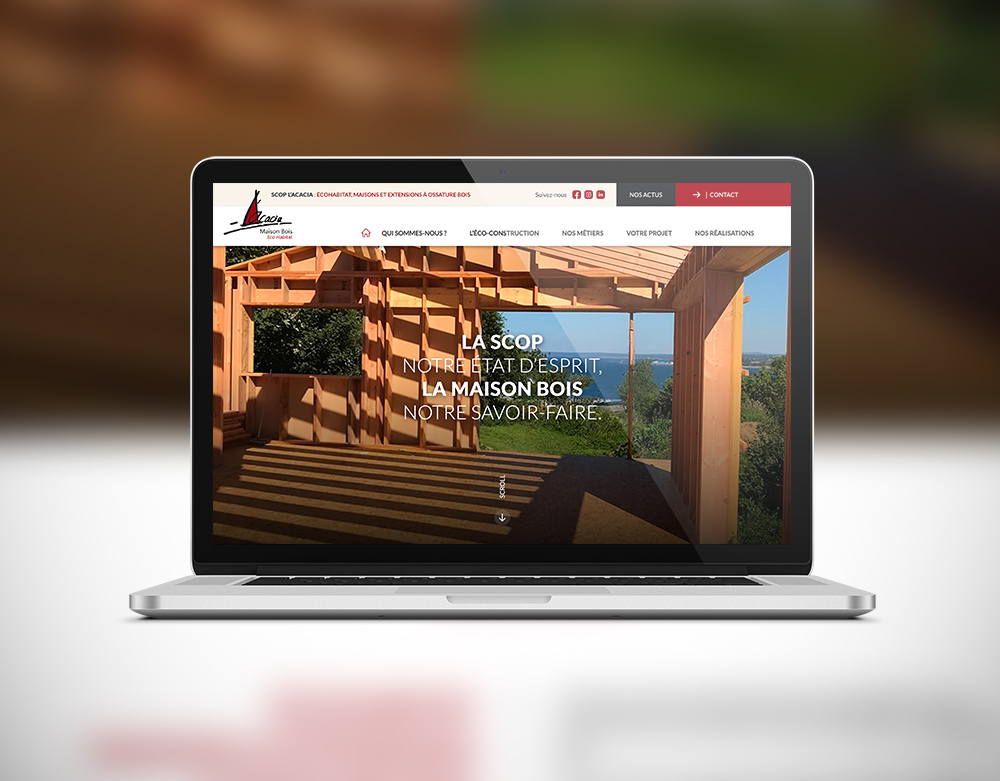 Maquette web SCOP ACACIA